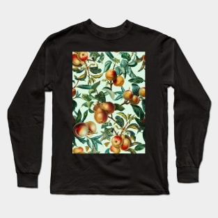 Vintage Fruit Pattern XXVI Long Sleeve T-Shirt